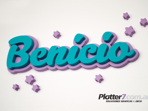 Nombres corpóreos en polyfan - Plotter7