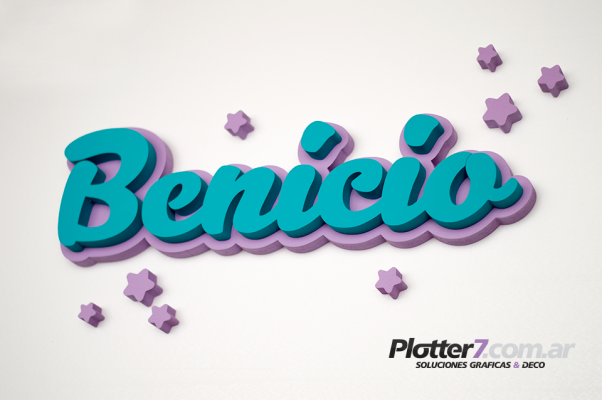 Nombres corpóreos en polyfan - Plotter7