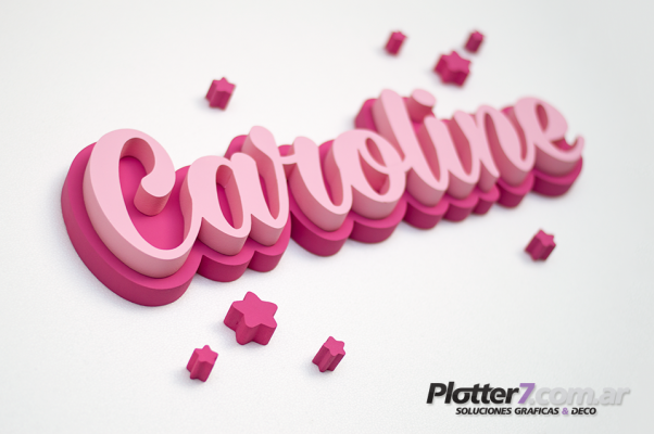 Nombres corpóreos en polyfan - Plotter7