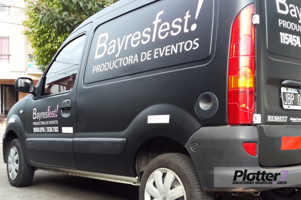 Gráfica vehicular negro matte | Plotter7