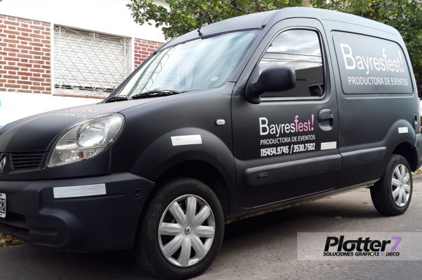 Gráfica vehicular negro matte | Plotter7