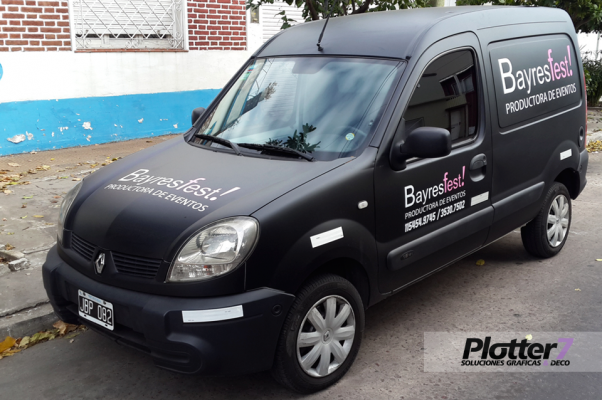 Gráfica vehicular negro matte | Plotter7
