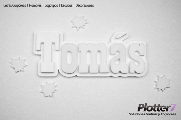 Nombres corpóreos sin pintar Plotter7