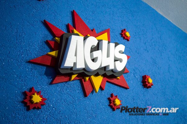 Nombre Explosivo tipo Comics | Diseño Exclusivo de Plotter7