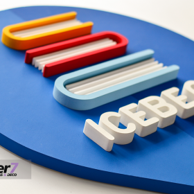 Logotipos Corpóreos con base en varios niveles y espesores | Plotter7