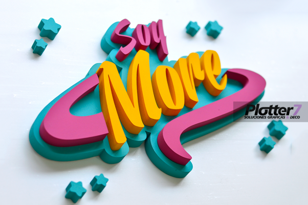 Nombre corpóreo con diseño de Soy Luna | Plotter7