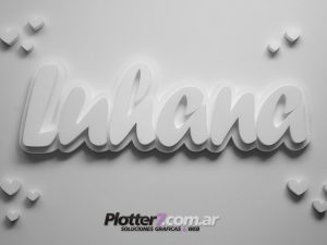 Nombres corpóreos sin pintar Plotter7