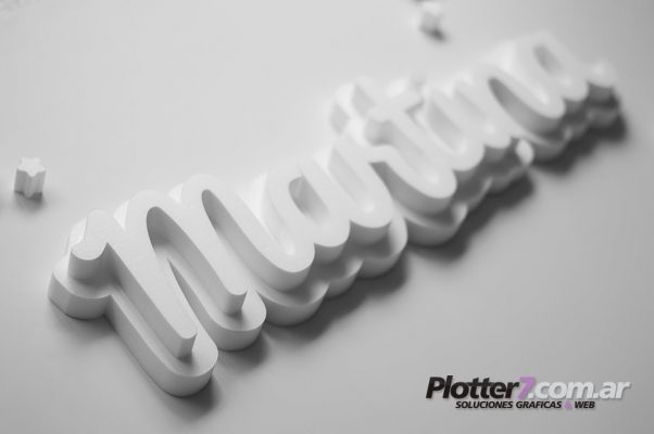 Nombres corpóreos sin pintar Plotter7