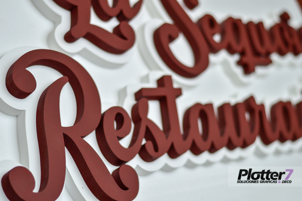 Carteles, logos y letras corpóreas | Plotter7