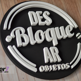 Logotipos Corpóreos con base en varios niveles y espesores | Plotter7