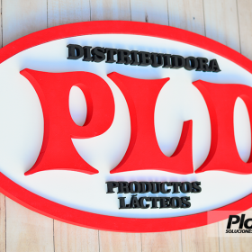 Logotipos Corpóreos con base en varios niveles y espesores | Plotter7