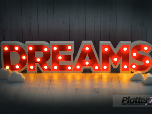 Nombres corpóreos con luces | Plotter7