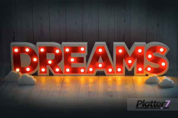 Nombres corpóreos con luces | Plotter7