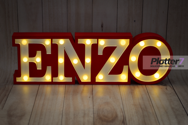 Nombres corpóreos con luces | Plotter7