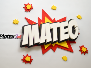 Nombre Explosivo tipo Comics | Diseño Exclusivo de Plotter7