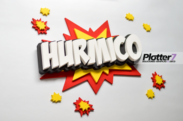Nombre Explosivo tipo Comics | Diseño Exclusivo de Plotter7