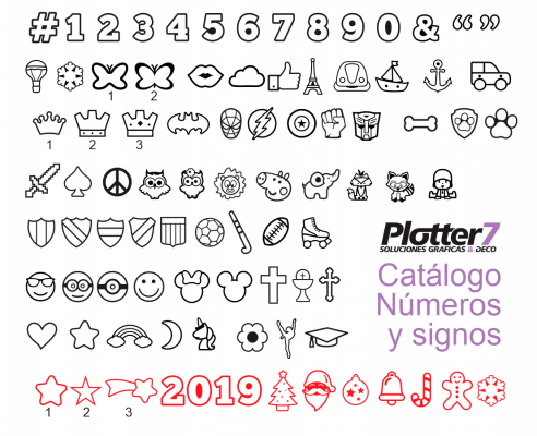 Catálogo de letras huecas Plotter7