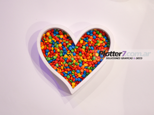 Letras huecas para rellenar con golosinas Plotter7