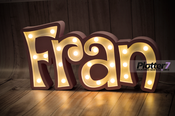 Nombres con luces | Los más lindos | Plotter7