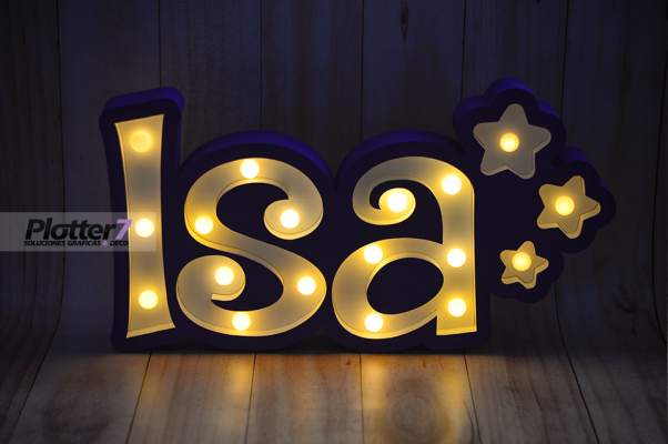 Nombres con luces | Los más lindos | Plotter7