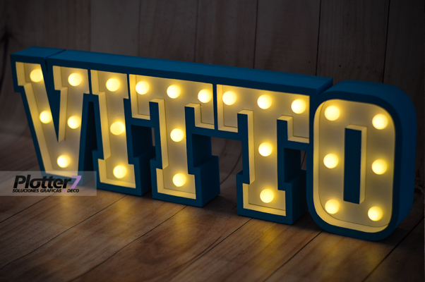 Nombres con luces | Los más lindos | Plotter7