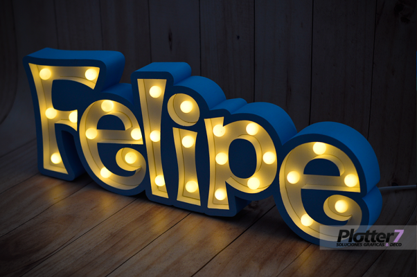 Nombres con luces | Los más lindos | Plotter7