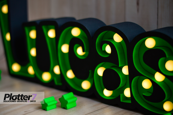 Nombres con luces | Los más lindos | Plotter7