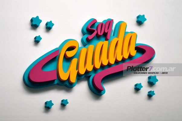 Nombre corpóreo con diseño de Soy Luna | Plotter7