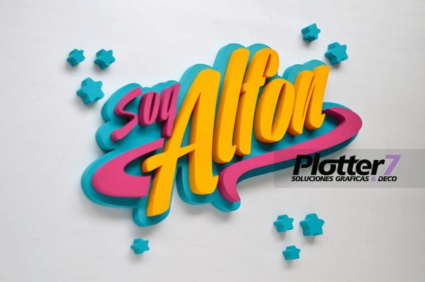 Nombre corpóreo con diseño de Soy Luna | Plotter7