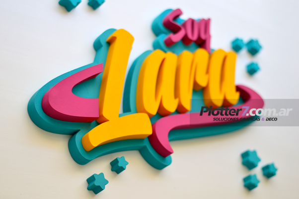 Nombre corpóreo con diseño de Soy Luna | Plotter7