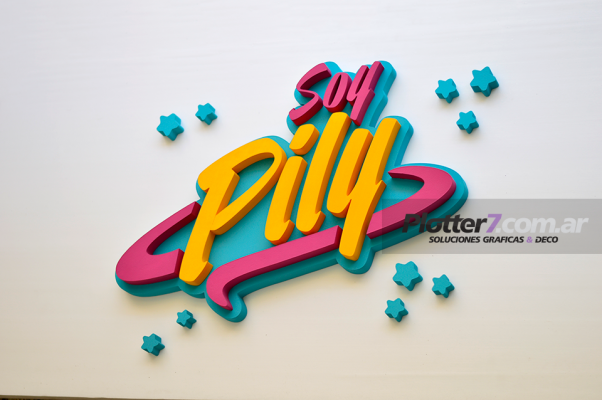 Nombre corpóreo con diseño de Soy Luna | Plotter7