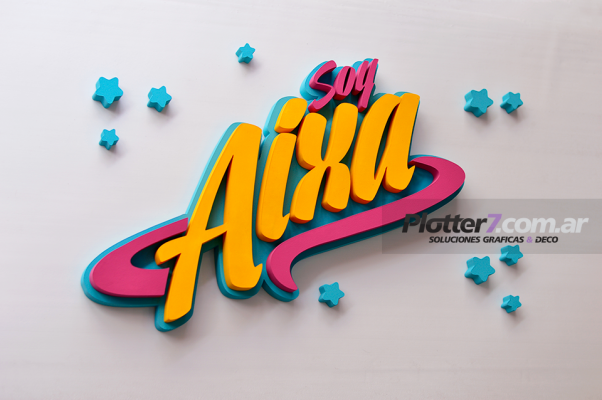 Nombre corpóreo con diseño de Soy Luna | Plotter7