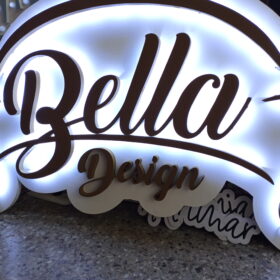 Logotipos corpóreos retroiluminados | Plotter7