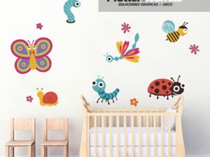 Kit DOBLE de Dibujos Infantiles | vinilos decorativos | Mod A04 | Impresión Látex HD!