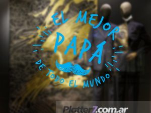 Alternative view of El mejor papá | Vinilos para vidrieras | Tamaño MEDIANO