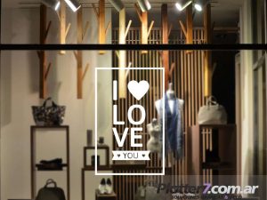 San Valentín | Vinilos para vidrieras | Tamaño Grande
