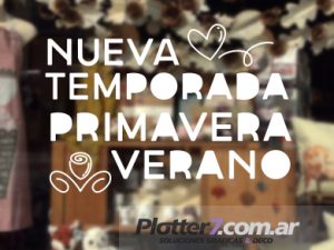 Alternative view of Primavera | Vinilos para vidrieras | Tamaño Grande