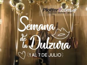 Semana De La Dulzura  | Vinilos para vidrieras | Tamaño Mediano