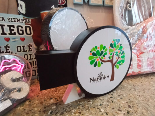 Carteles backlight circulares | Plotter7