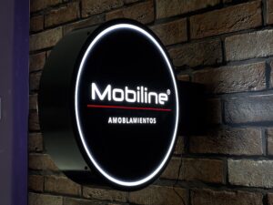 Cartel chupete saliente backlight 40cm | Plotter7