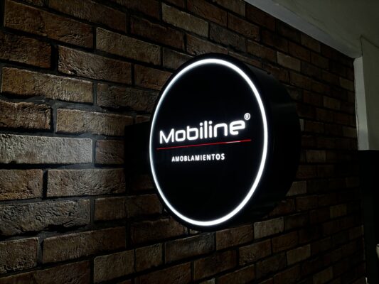 Cartel chupete saliente backlight 40cm | Plotter7