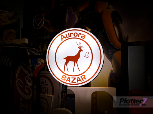 Carteles circulares Back light exterior | Plotter7