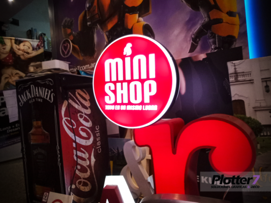 Carteles circulares Back light exterior | Plotter7