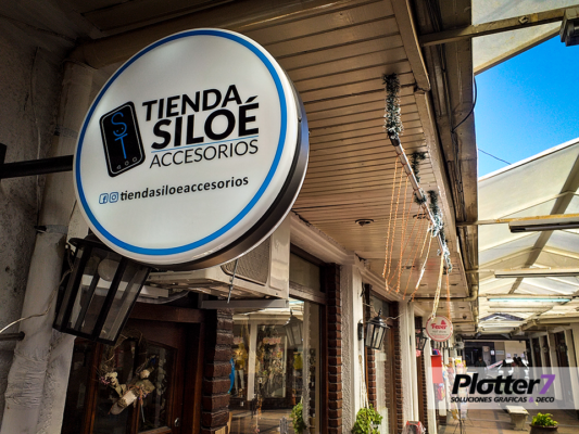 Carteles circulares Back light exterior | Plotter7