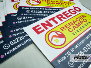 Carteles inmobiliarias | Corrugado Plástico impreso | Plotter7