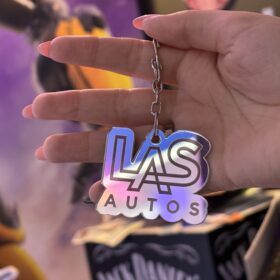 Llaveros grabados en Acrílico espejado | Plotter7
