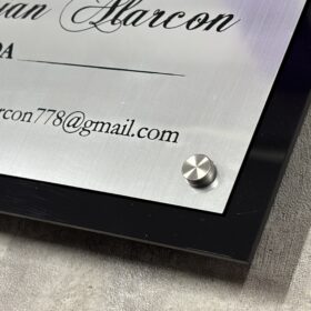 Placa de metalex + acrílico | Plotter7