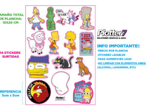 Stickers Los Simpsons autoadesivos | Plotter7