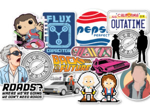 stickers Volver al futuro autoadesivos | Plotter7