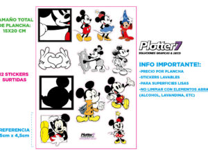 stickers Mickey Mouse autoadesivos | Plotter7